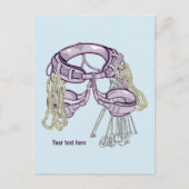 Trad klimharnas en uitrusting briefkaart (Voorkant)