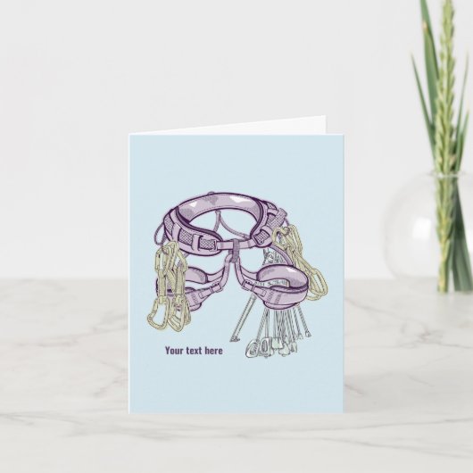 Trad klimharnas en uitrusting kaart (Voorkant)