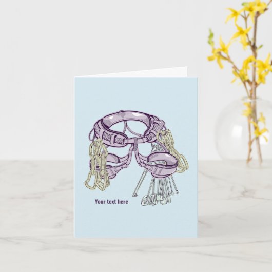 Trad klimharnas en uitrusting kaart (Gele Bloem)