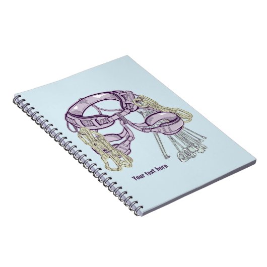 Trad klimharnas en uitrusting notitieboek (Rechterzijde)