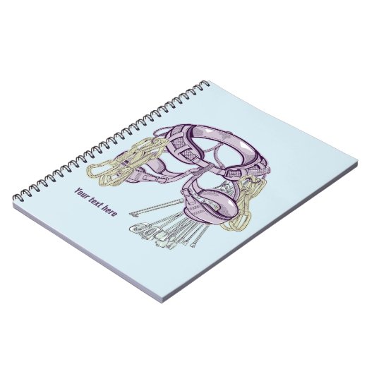 Trad klimharnas en uitrusting notitieboek (Linkerzijde)