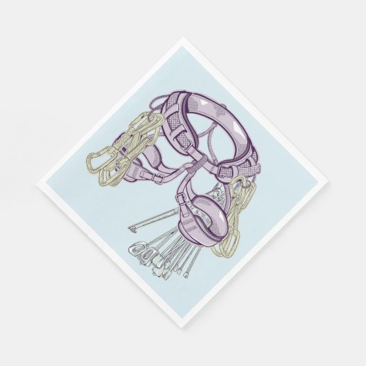 Trad klimharnas en uitrusting servet (Hoek)