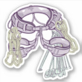 Trad klimharnas en uitrusting sticker (Voorkant)