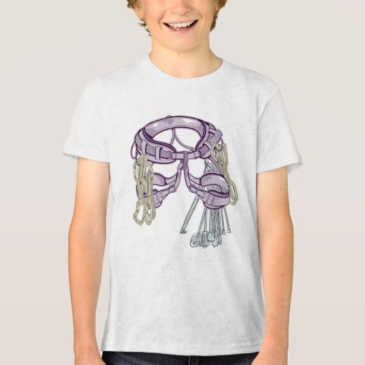 Trad klimharnas en uitrusting Tri-Blend shirt (Voorkant)