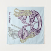 Trad klimharnas en uitrusting wandkleed (Voorkant (horizontaal))