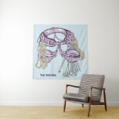 Trad klimharnas en uitrusting wandkleed (In situ)