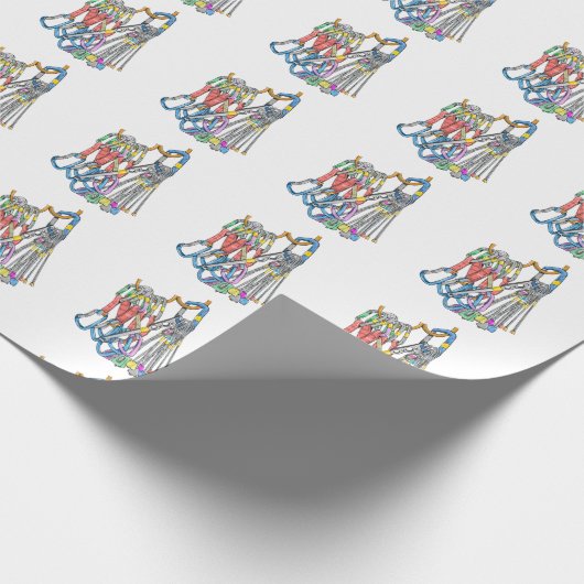 Trad klimrek cadeaupapier (Hoek)