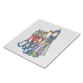 Trad klimrek tegeltje (Zijkant)