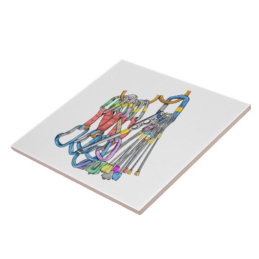 Trad klimrek tegeltje (Zijkant)