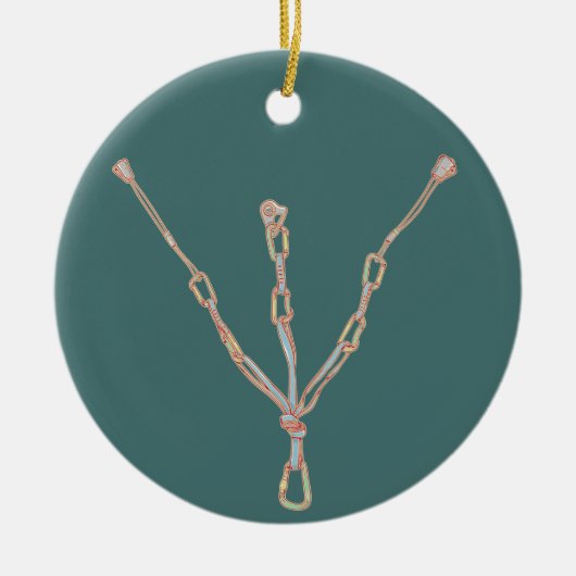 Trad rock klimmen buik keramisch ornament (Voorkant)