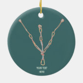 Trad rock klimmen buik keramisch ornament (Achterkant)