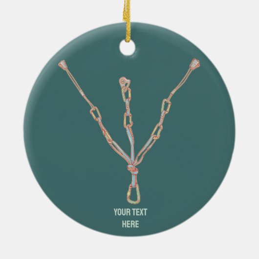 Trad rock klimmen buik keramisch ornament (Achterkant)