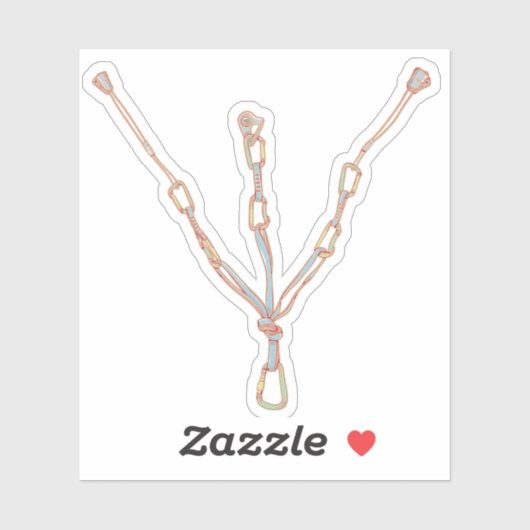 Trad rock klimmen buik sticker (Vel)