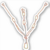 Trad rock klimmen buik sticker (Voorkant)