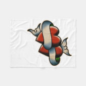 Trad Tattoo 003 Sticker Fleece Deken (Voorkant (Horizontaal))