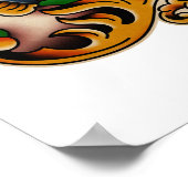 Trad Tattoo 004 Sticker Poster (Hoek)