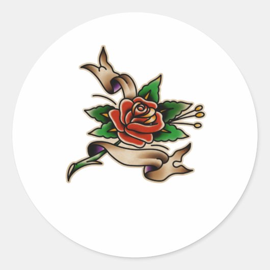 Trad Tattoo 005 Sticker  (Voorkant)