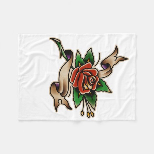 Trad Tattoo 005 Sticker  Fleece Deken (Voorkant (Horizontaal))