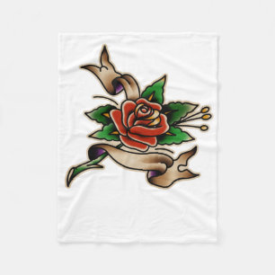 Trad Tattoo 005 Sticker Fleece Deken