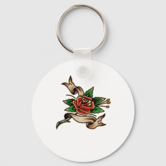 Trad Tattoo 005 Sticker  Sleutelhanger (Voorkant)