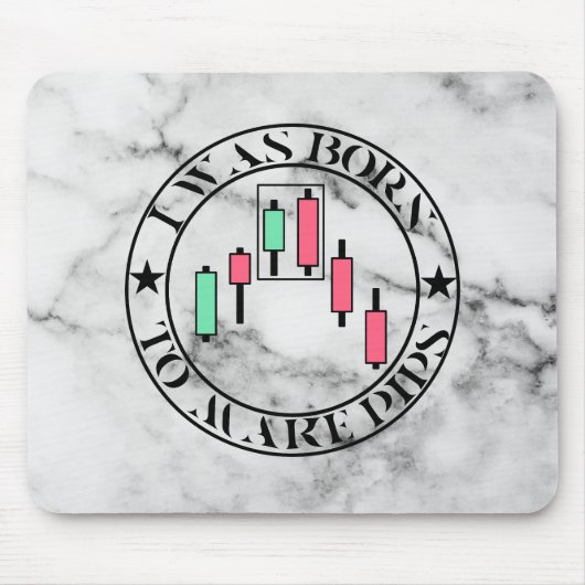 Trade Design | Bearish patroon Marmer | Pips Muismat (Voorkant)