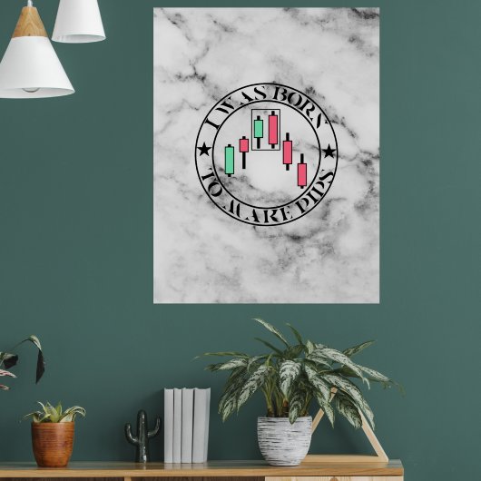 Trade Design | Bearish patroon Marmer | Pips Poster (Woonkamer 1)