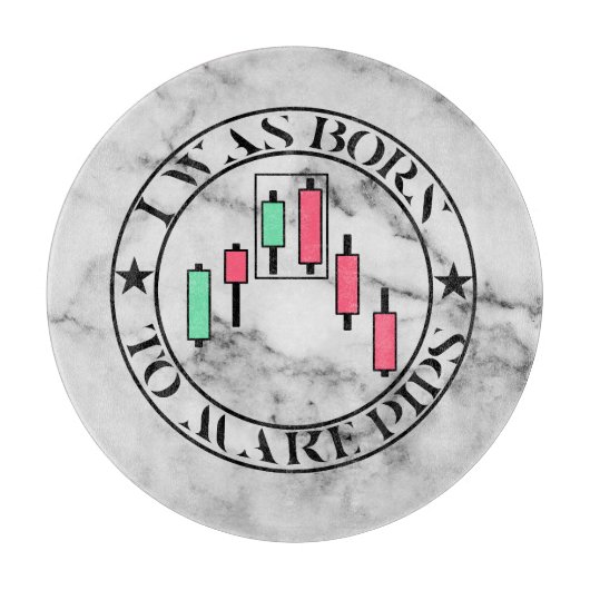 Trade Design | Bearish patroon Marmer | Pips Snijplank (Voorkant)
