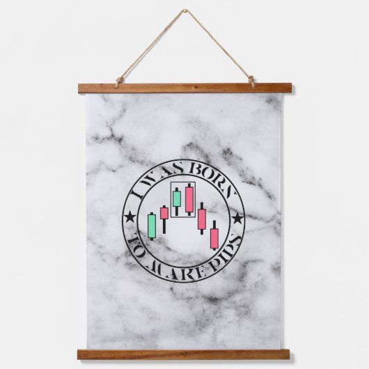 Trade Design | Bearish pattern Marble | Pips Hangend Wandkleed (Voorkant)