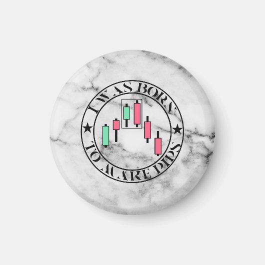 Trade Design | Bearish pattern Marble | Pips Magneet (Voorkant)