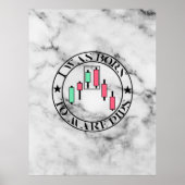 Trade Design | Bearish pattern Marble | Pips Poster (Voorkant)