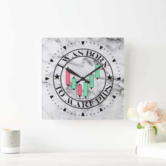 Trade Design | Bullish pattern | Marble Vierkante Klok (Huis)