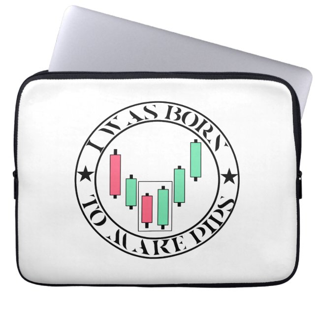 Trade Design | Bullish pattern | Pips Laptop Sleeve (Voorkant)