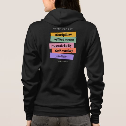 Trade design | Reminder | Motivation Hoodie (Achterkant)