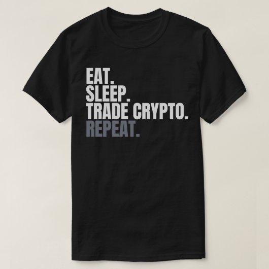 Trade Eat Sleep Repo Dayhandelaar 1 T-shirt (Design voorkant)