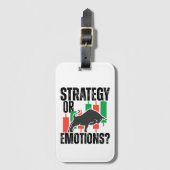 Trade Motivation | Bull market | Strategy  Bagagelabel (Voorkant (verticaal))
