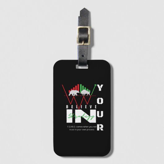 Trade Motivation | Bullish | Pattern Bagagelabel (Voorkant (verticaal))