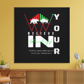 Trade Motivation | Bullish | Pattern Canvas Afdruk (Insitu (Woonkamer))