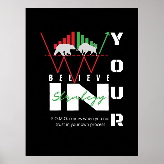 Trade Motivation | Bullish | Pattern Poster (Voorkant)