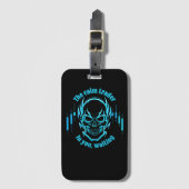 Trade Motivation | Skull | Calm Trader Bagagelabel (Voorkant (verticaal))