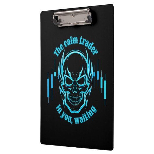 Trade Motivation | Skull | Calm Trader Klembord (Links)
