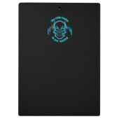 Trade Motivation | Skull | Calm Trader Klembord (Achterkant)