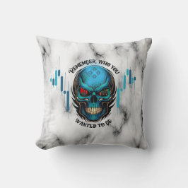 Trade Motivation | Skull N Marble | Remember  Kussen