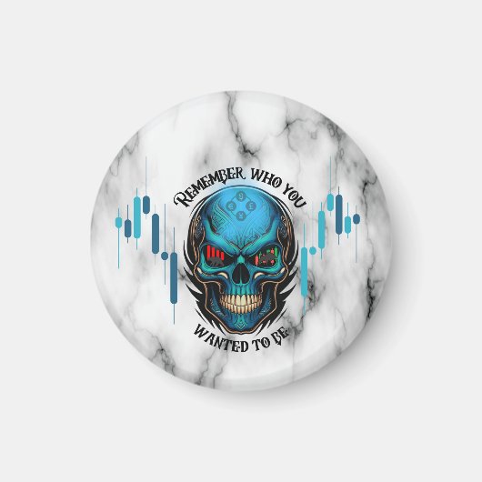 Trade Motivation | Skull N Marble | Remember Magneet (Voorkant)