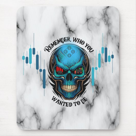 Trade Motivation | Skull N Marble | Remember  Muismat (Voorkant)
