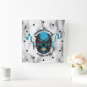 Trade Motivation | Skull N Marble | Remember Vierkante Klok (Huis)