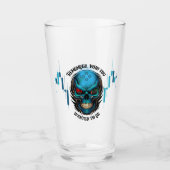 Trade Motivation | Skull | Remember  Glas (Voorkant)