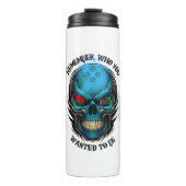 Trade Motivation | Skull | Remember  Thermosbeker (Voorkant)