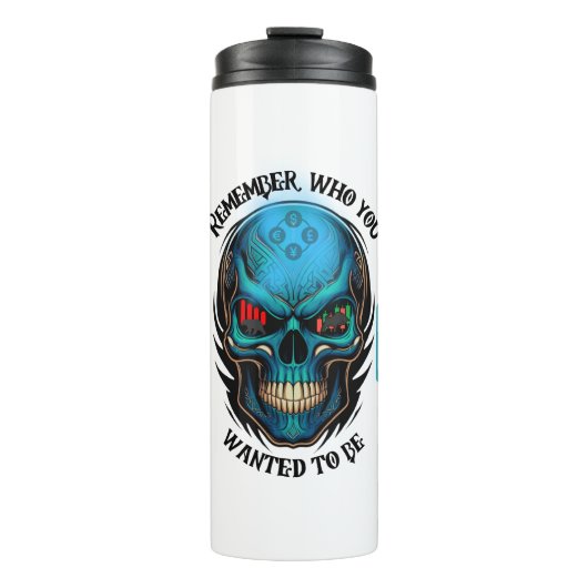 Trade Motivation | Skull | Remember  Thermosbeker (Voorkant)