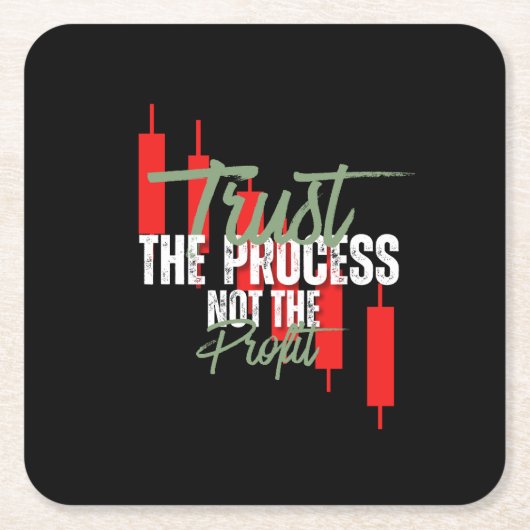 Trade Motivation | Trust | Self discipline Kartonnen Onderzetters (Voorkant)