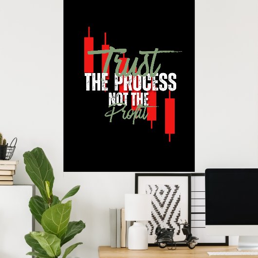 Trade Motivation | Trust | Self discipline Poster (Thuiskantoor)